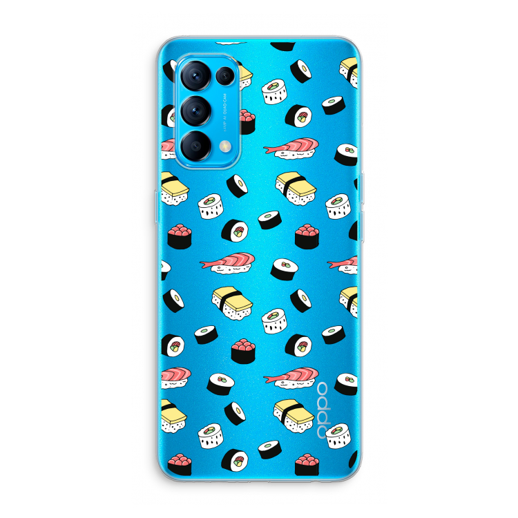 Sushi time: Oppo Find X3 Lite Transparant Hoesje