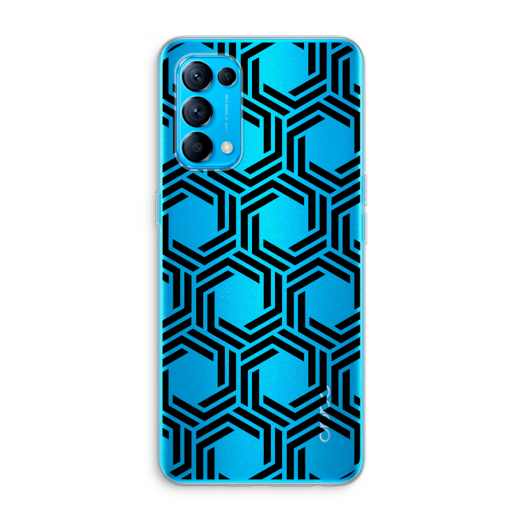Geometrisch patroon: Oppo Find X3 Lite Transparant Hoesje