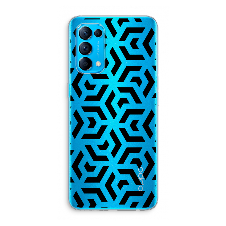 Crazy pattern: Oppo Find X3 Lite Transparant Hoesje