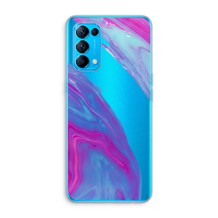 Zweverige regenboog: Oppo Find X3 Lite Transparant Hoesje