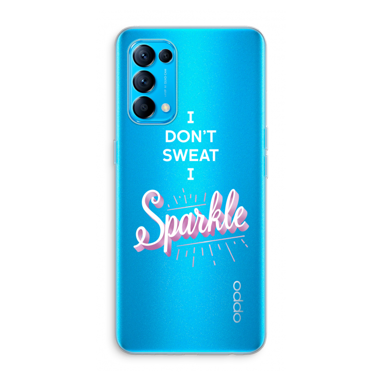 Sparkle quote: Oppo Find X3 Lite Transparant Hoesje