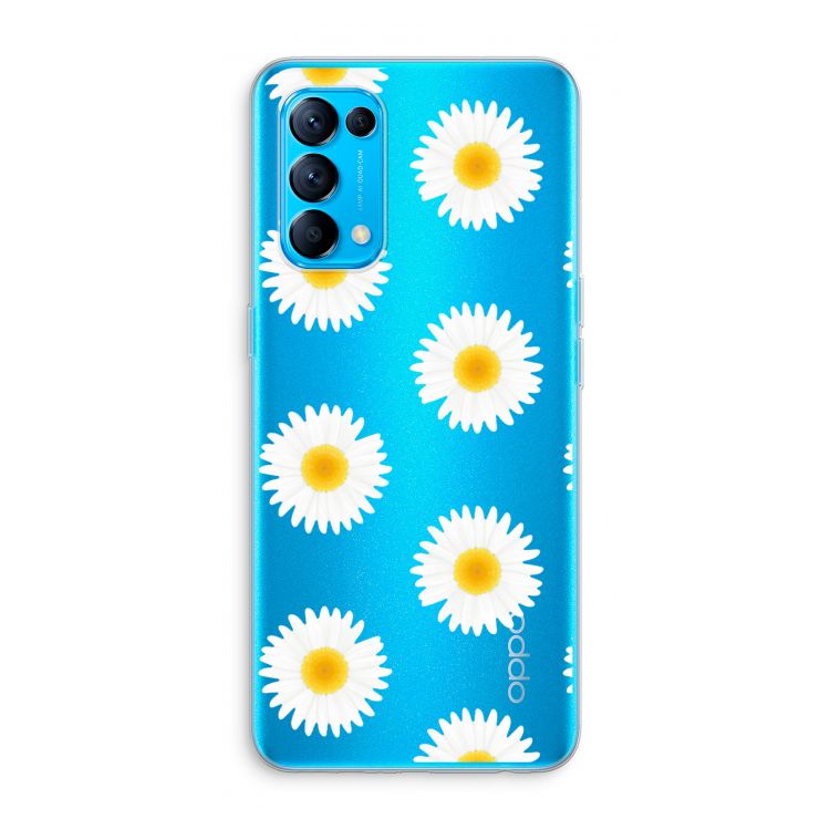 Margrietjes: Oppo Find X3 Lite Transparant Hoesje
