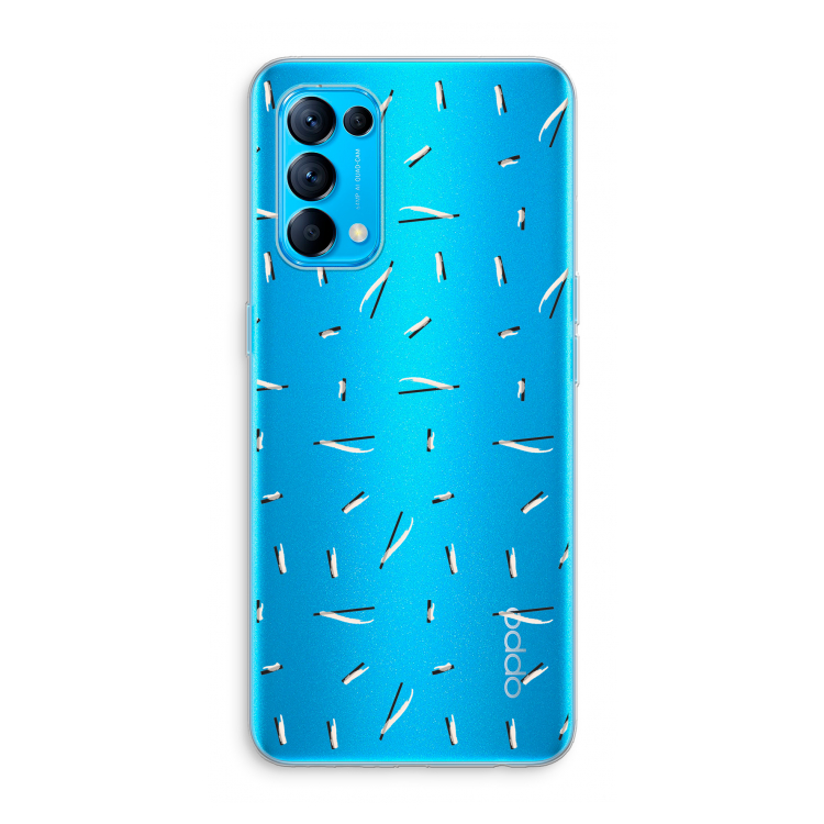 Hipster stripes: Oppo Find X3 Lite Transparant Hoesje