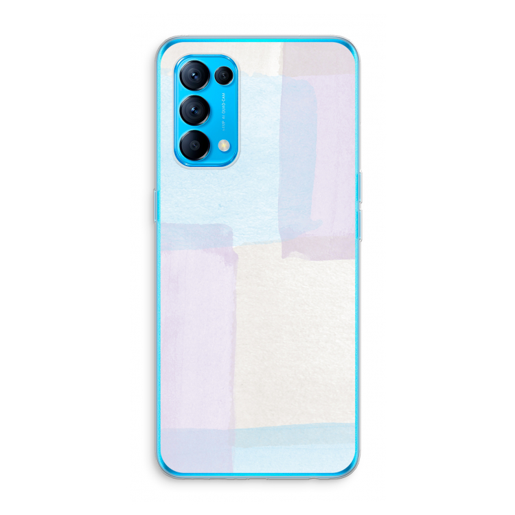 Square pastel: Oppo Find X3 Lite Transparant Hoesje