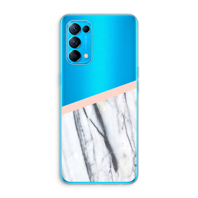 A touch of peach: Oppo Find X3 Lite Transparant Hoesje
