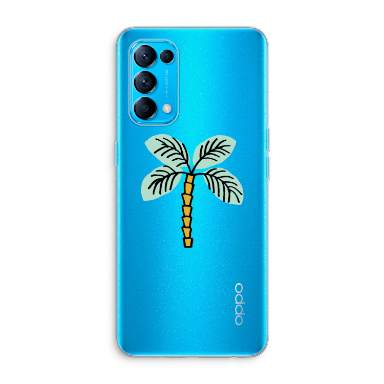 Palmboom: Oppo Find X3 Lite Transparant Hoesje