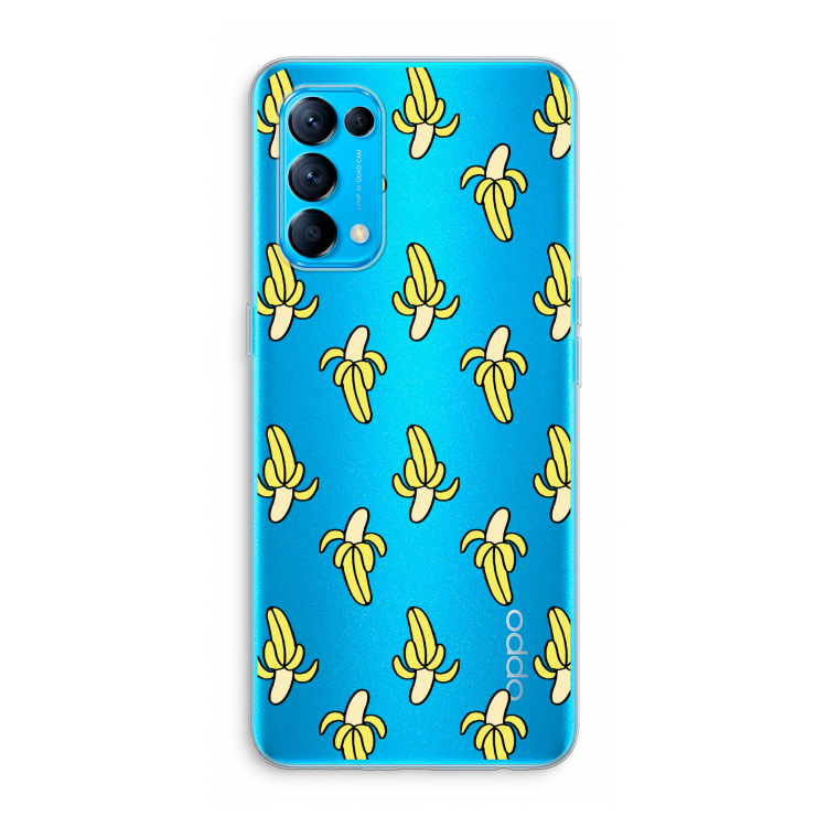 Bananas: Oppo Find X3 Lite Transparant Hoesje