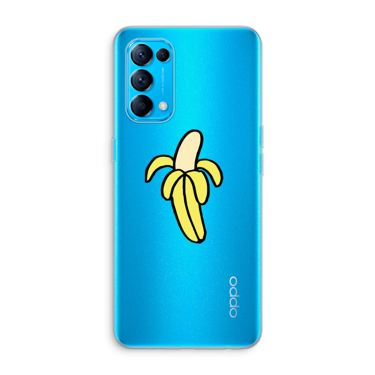 Banana: Oppo Find X3 Lite Transparant Hoesje