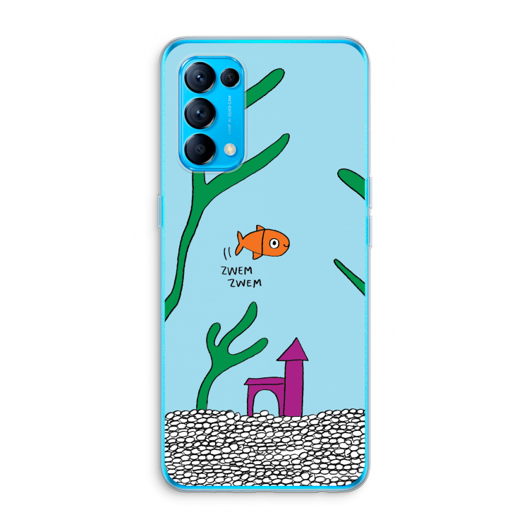 Aquarium: Oppo Find X3 Lite Transparant Hoesje