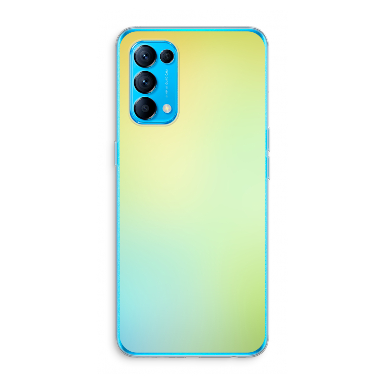 Minty mist pastel: Oppo Find X3 Lite Transparant Hoesje