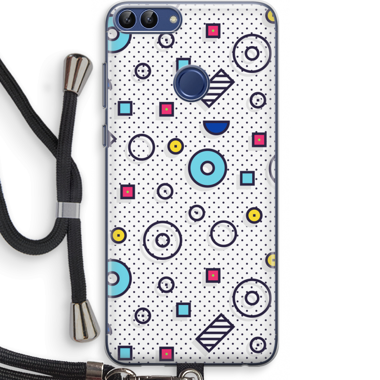 8-bit N°9: Huawei P Smart (2018) Transparant Hoesje met koord