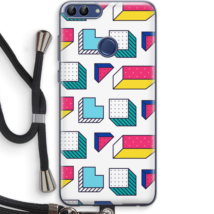 8-bit N°7: Huawei P Smart (2018) Transparant Hoesje met koord