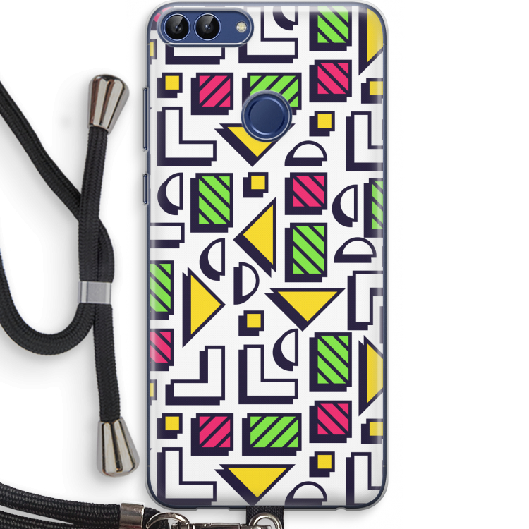8-bit N°4: Huawei P Smart (2018) Transparant Hoesje met koord