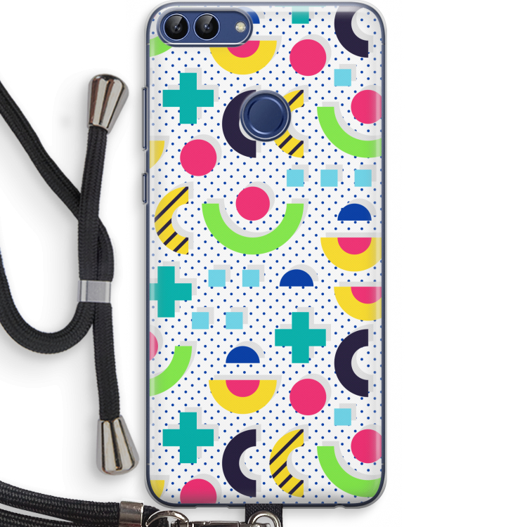 8-bit N°1: Huawei P Smart (2018) Transparant Hoesje met koord