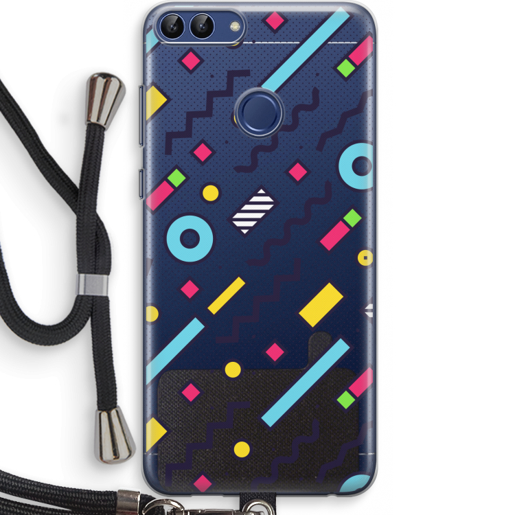 8-bit N°8: Huawei P Smart (2018) Transparant Hoesje met koord