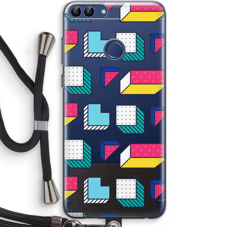 8-bit N°7: Huawei P Smart (2018) Transparant Hoesje met koord