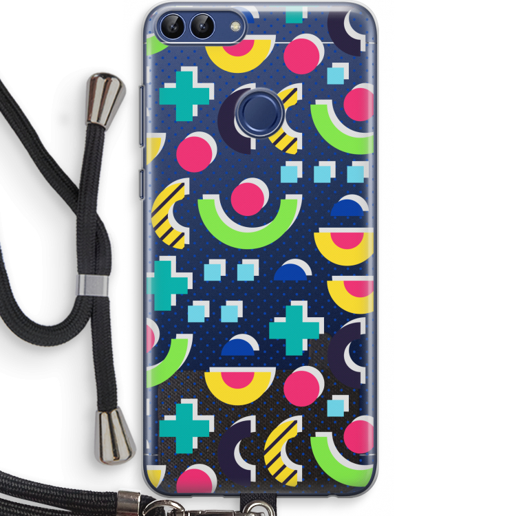 8-bit N°1: Huawei P Smart (2018) Transparant Hoesje met koord