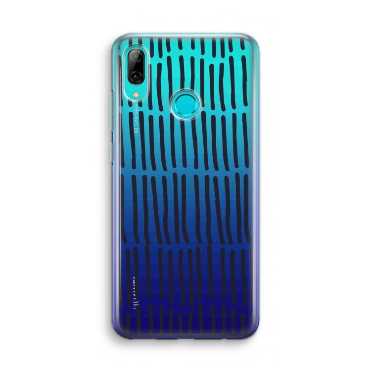 CaseCompany Moroccan stripes: Huawei P Smart (2019) Transparant Hoesje