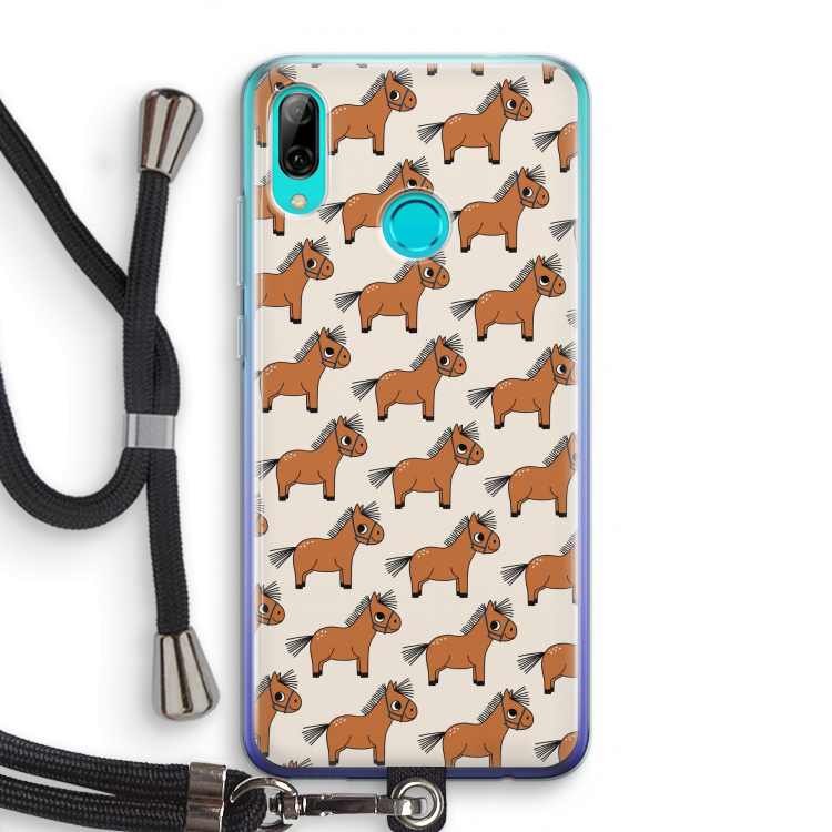 Pony: Huawei P Smart (2019) Transparant Hoesje met koord