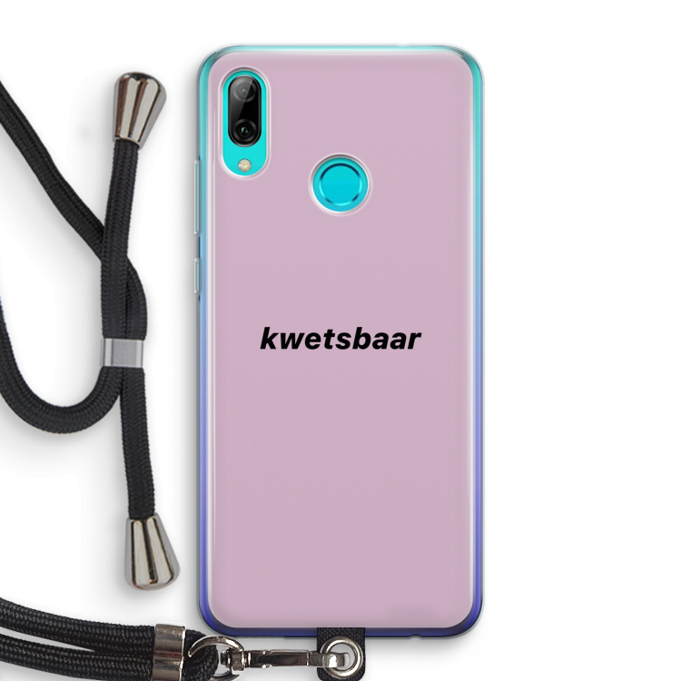 kwetsbaar: Huawei P Smart (2019) Transparant Hoesje met koord