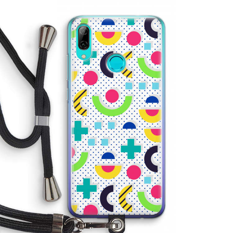 8-bit N°1: Huawei P Smart (2019) Transparant Hoesje met koord