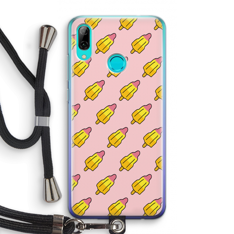 Waterijsjes: Huawei P Smart (2019) Transparant Hoesje met koord