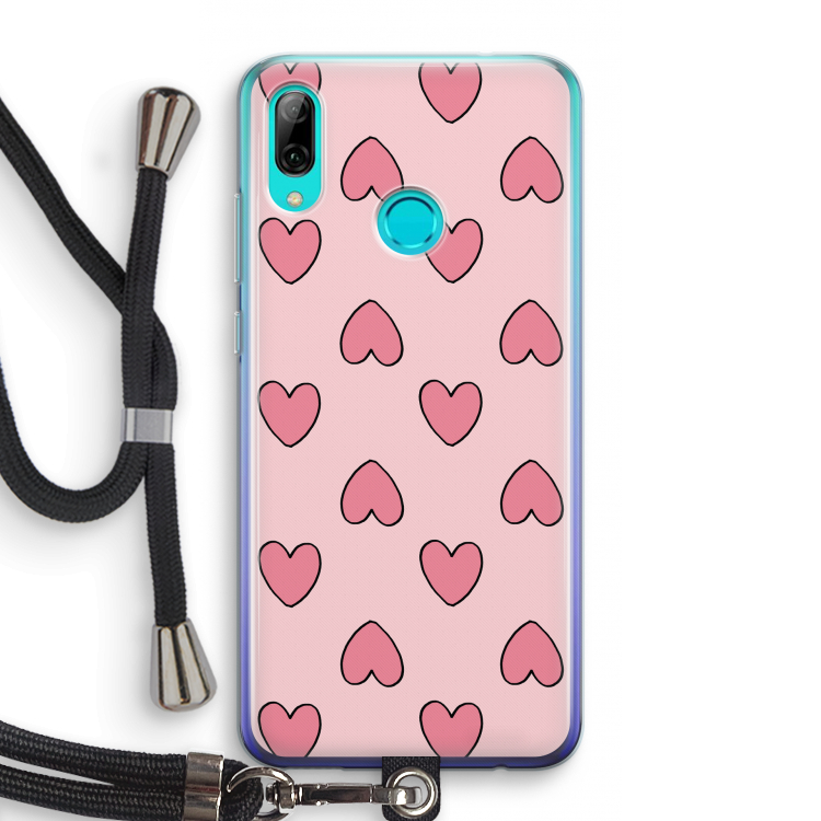 Ondersteboven verliefd: Huawei P Smart (2019) Transparant Hoesje met koord