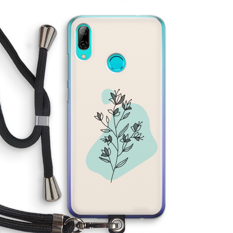Violets are blue: Huawei P Smart (2019) Transparant Hoesje met koord