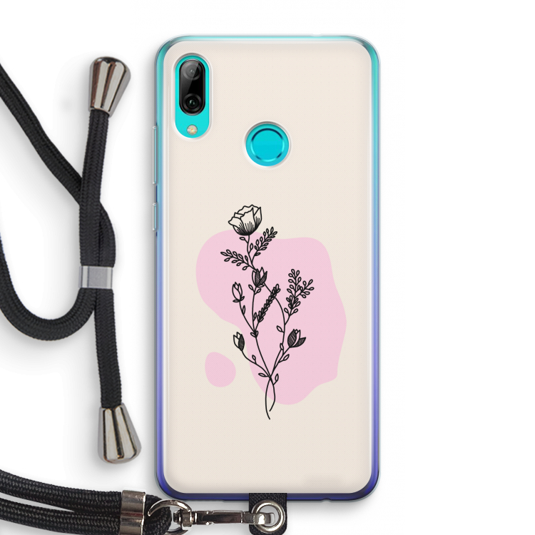 Roses are red: Huawei P Smart (2019) Transparant Hoesje met koord