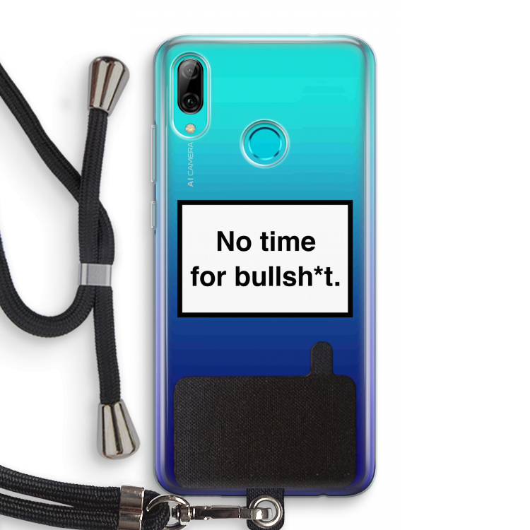 No time: Huawei P Smart (2019) Transparant Hoesje met koord