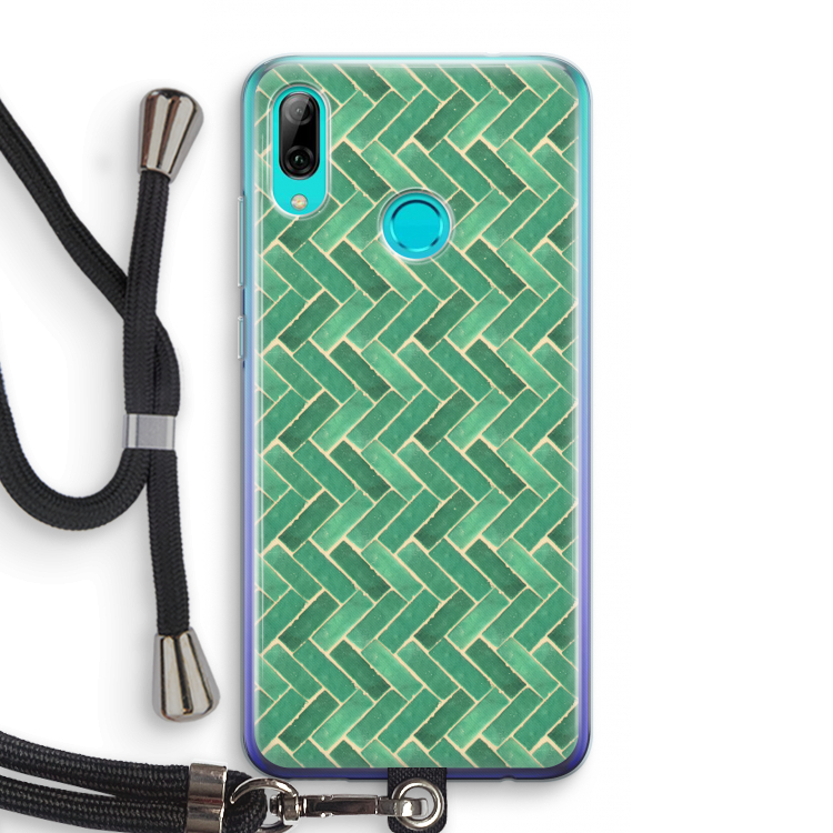 Moroccan tiles 2: Huawei P Smart (2019) Transparant Hoesje met koord