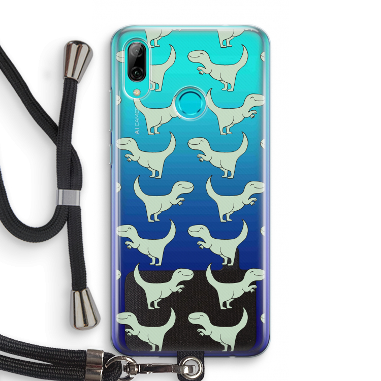 Dinos: Huawei P Smart (2019) Transparant Hoesje met koord