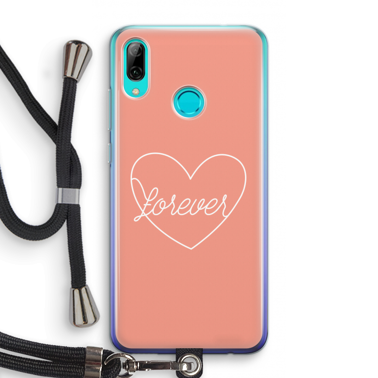 Forever heart: Huawei P Smart (2019) Transparant Hoesje met koord