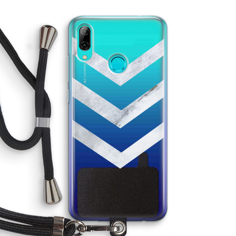 Marmeren pijlen: Huawei P Smart (2019) Transparant Hoesje met koord