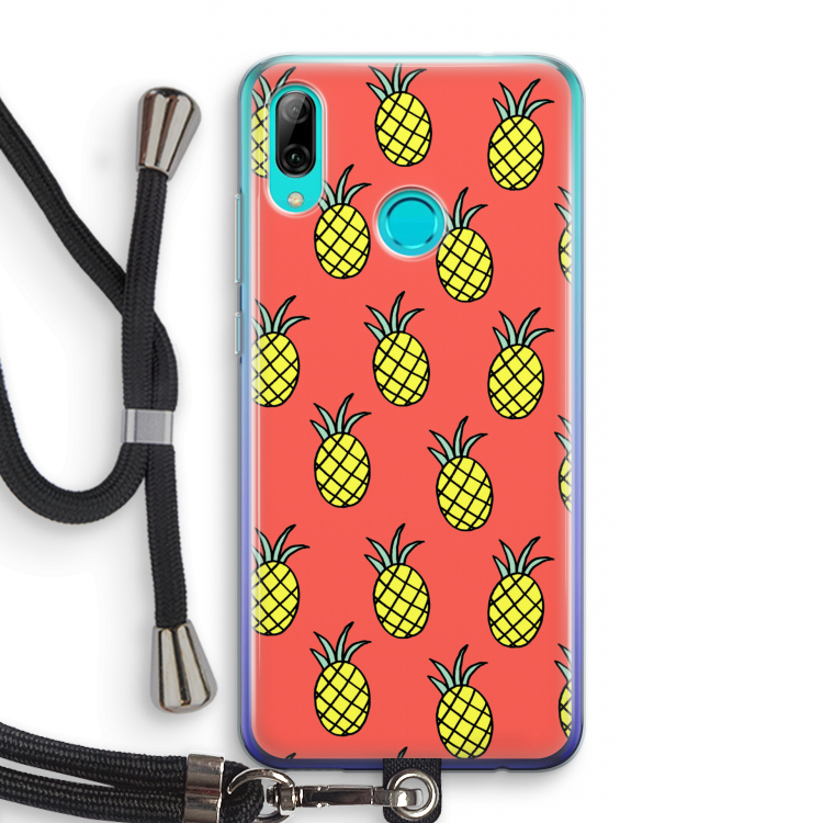 Ananas: Huawei P Smart (2019) Transparant Hoesje met koord
