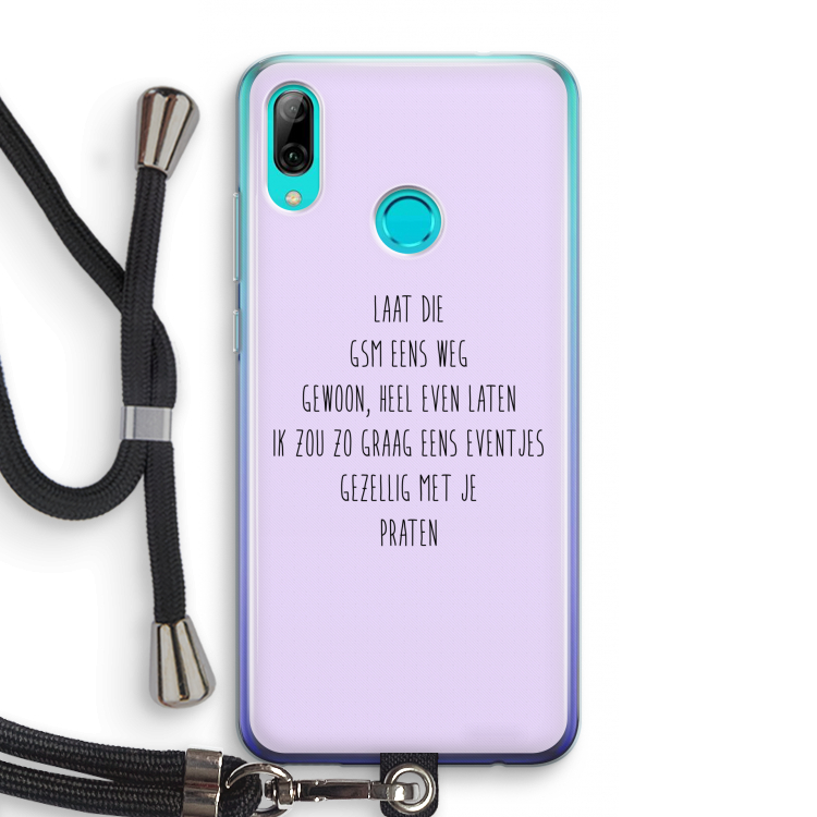 GSM: Huawei P Smart (2019) Transparant Hoesje met koord