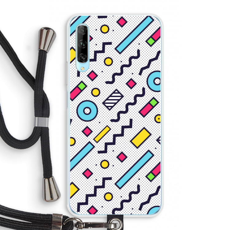 8-bit N°8: Huawei P Smart Pro Transparant Hoesje met koord