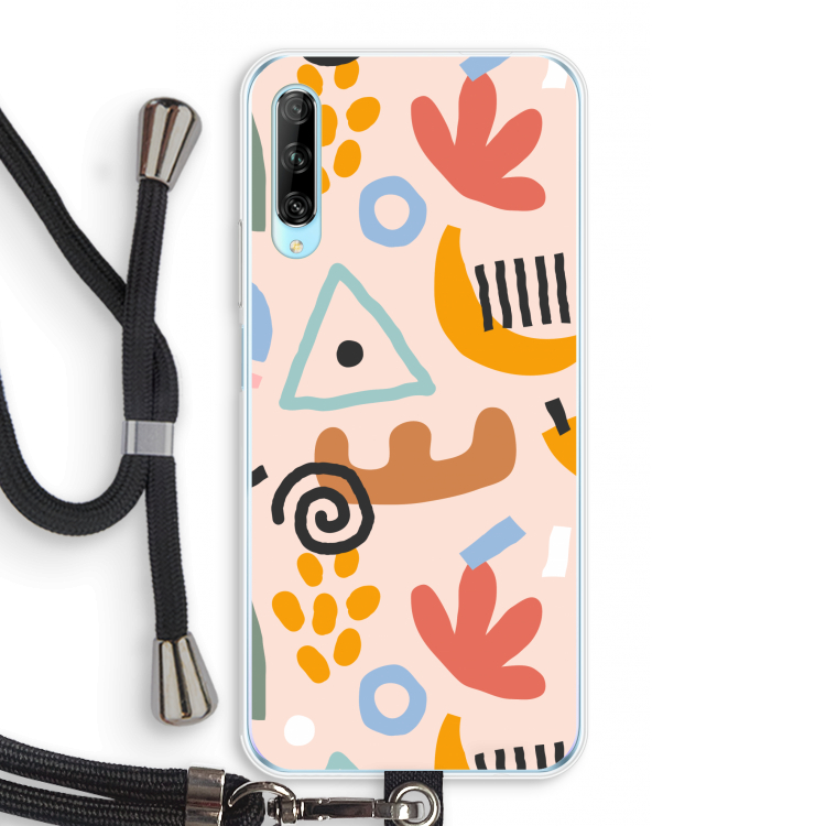 Abstract: Huawei P Smart Pro Transparant Hoesje met koord