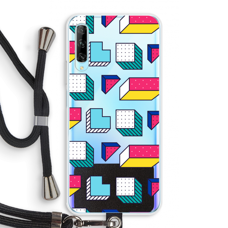 8-bit N°7: Huawei P Smart Pro Transparant Hoesje met koord