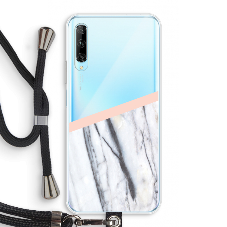 A touch of peach: Huawei P Smart Pro Transparant Hoesje met koord