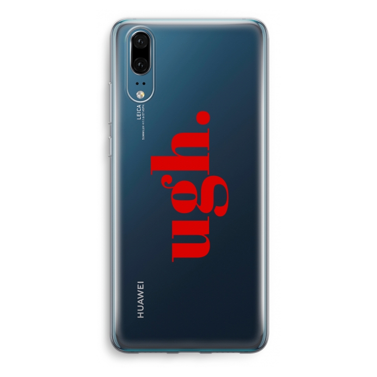Ugh: Huawei P20 Transparant Hoesje