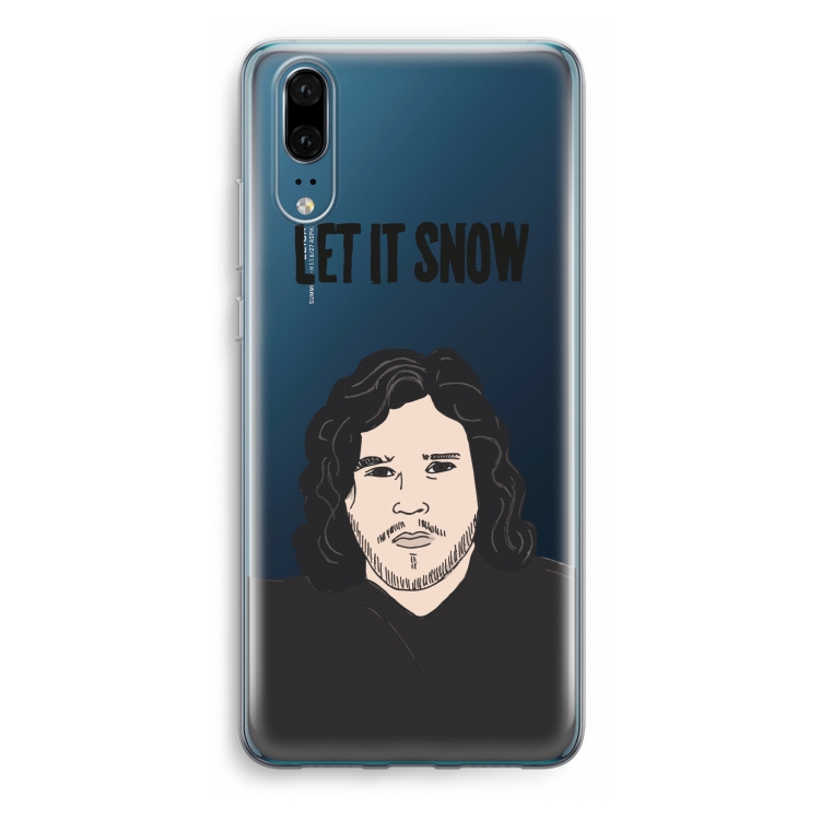 Let It Snow: Huawei P20 Transparant Hoesje