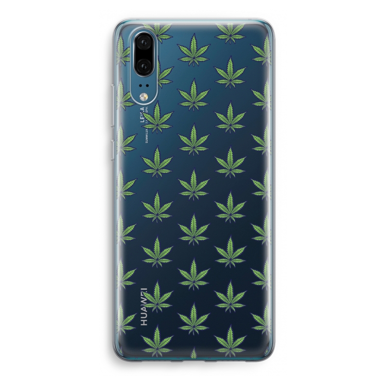 Weed: Huawei P20 Transparant Hoesje