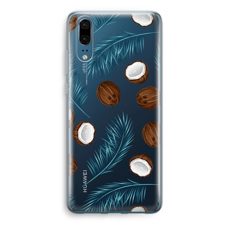 Kokosnoot roze: Huawei P20 Transparant Hoesje