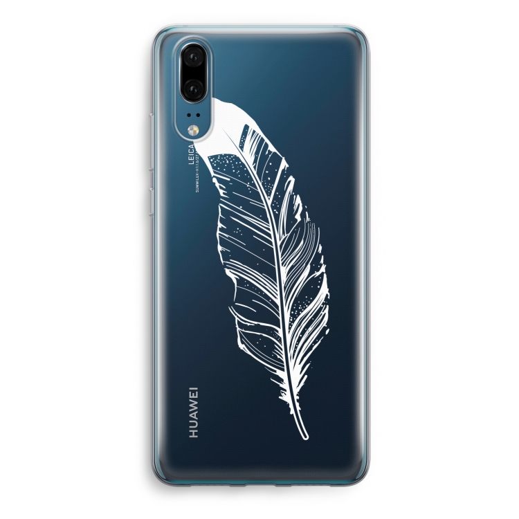Pluim: Huawei P20 Transparant Hoesje