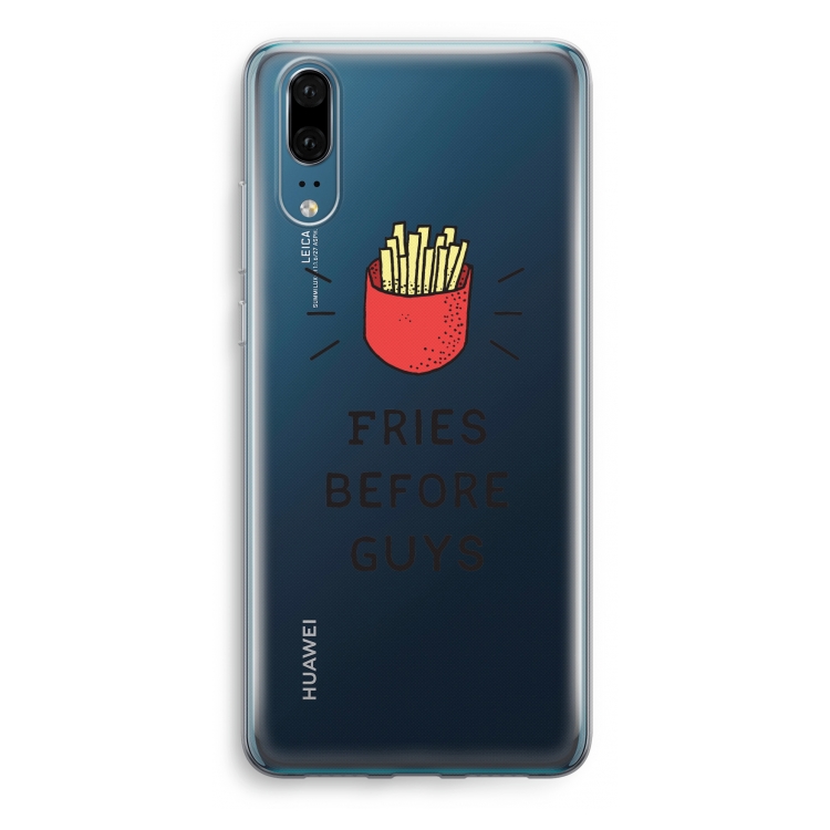 Fries before guys: Huawei P20 Transparant Hoesje