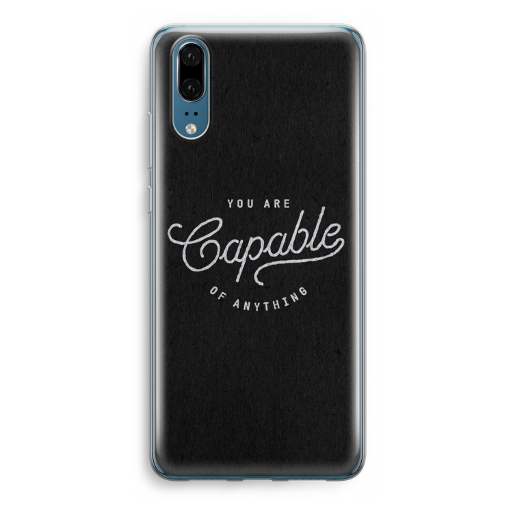 Capable: Huawei P20 Transparant Hoesje