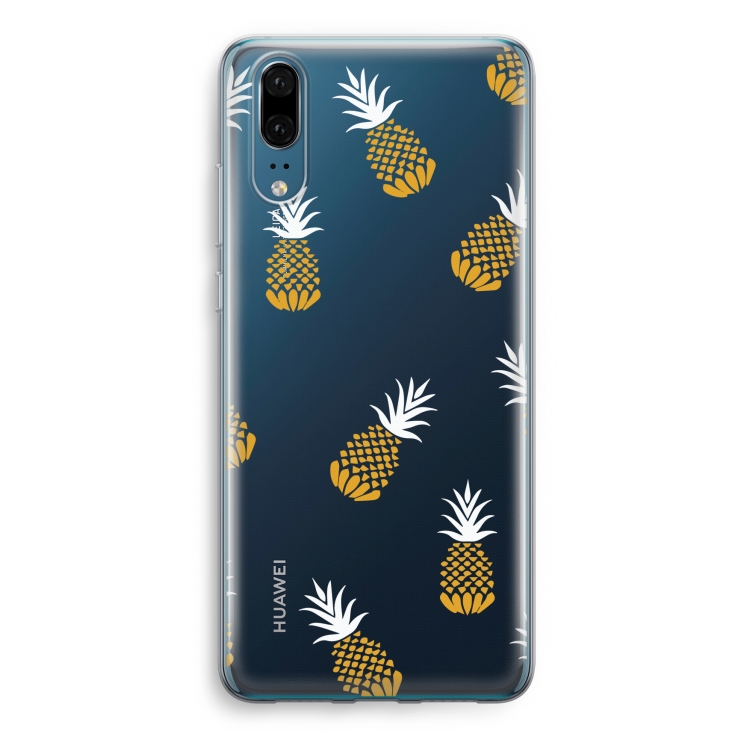 Ananasjes: Huawei P20 Transparant Hoesje