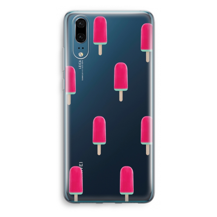 Waterijsje: Huawei P20 Transparant Hoesje