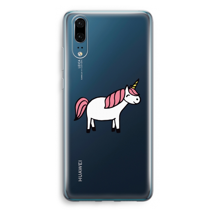 Eenhoorn: Huawei P20 Transparant Hoesje